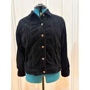 Women's Size L Black Velvet Jacket by NYDJ
